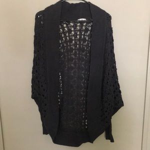 Long knitted cardigan
